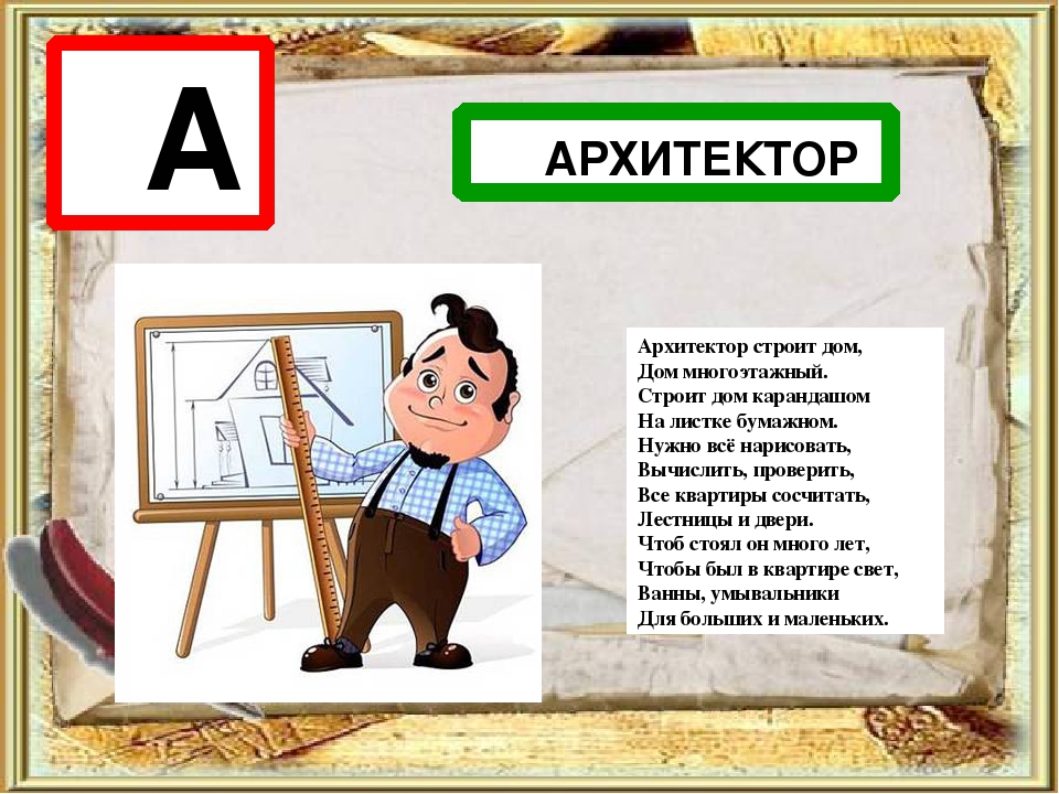 Азбука профессий 1 класс презентация