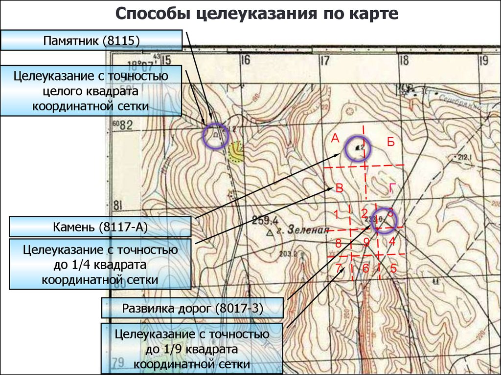 Карта для топографа водителей