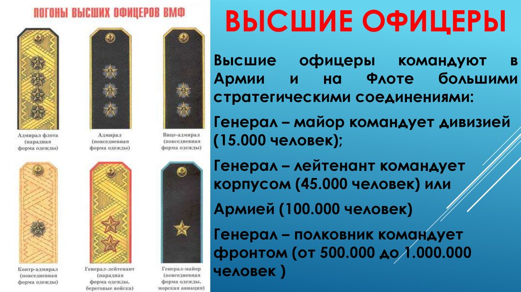 Высшее воинское звание. Звания высших офицеров. Военные погоны. Погоны и звания высших офицеров. Высшие офицеры погоны.