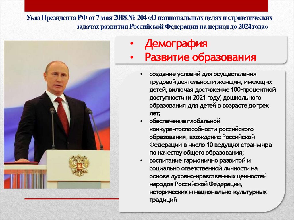 Указ о национальных целях 7 мая