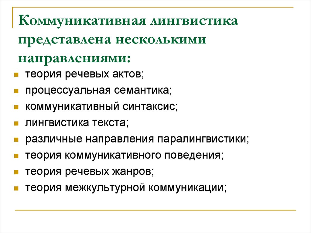 Коммуникативно направленный. Коммуникативная лингвистика. Базовые понятия коммуникативной лингвистики. Лингвистическая коммуникация. Основные понятия и термины коммуникативной лингвистики.