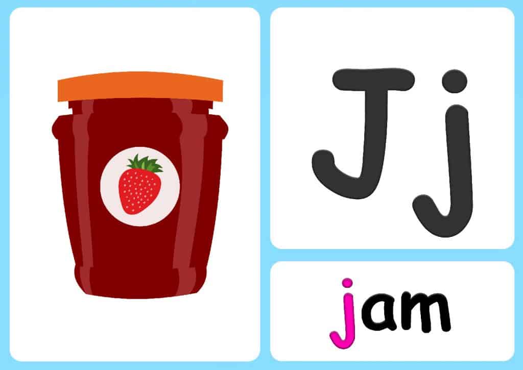 J course. Flashcards - the Alphabet. J J Alphabet. Alphabet Flashcards for Kids. Буквы джемом.