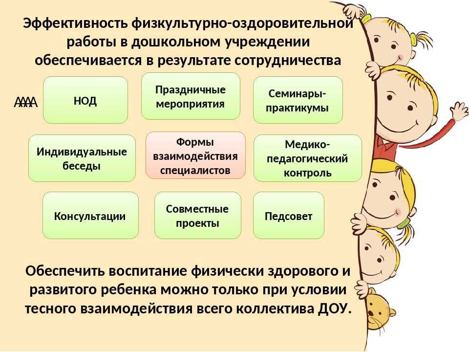 Работа воспитателя по познавательному развитию. Задачи физкультурно-оздоровительной работы в ДОУ. Организация физического воспитания в ДОУ. Физкультурно оздоровительная работа с детьми. Формы оздоровительной работы в ДОУ.