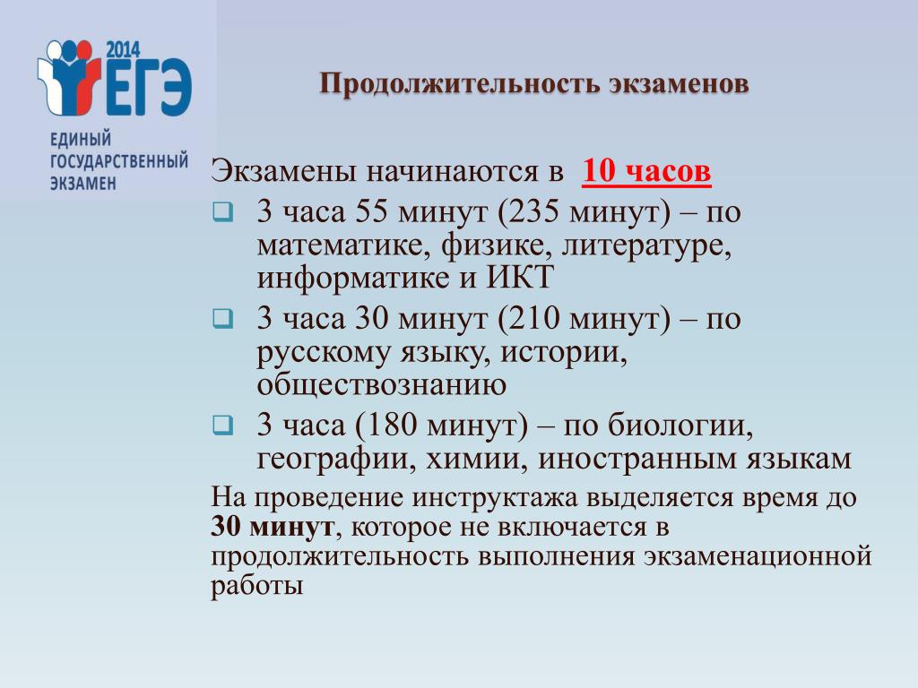 Продолжительность экзаменов ЕГЭ. Продолжительность ЕГЭ по истории. ЕГЭ по литературе Продолжительность. Продолжительность ЕГЭ по русскому.