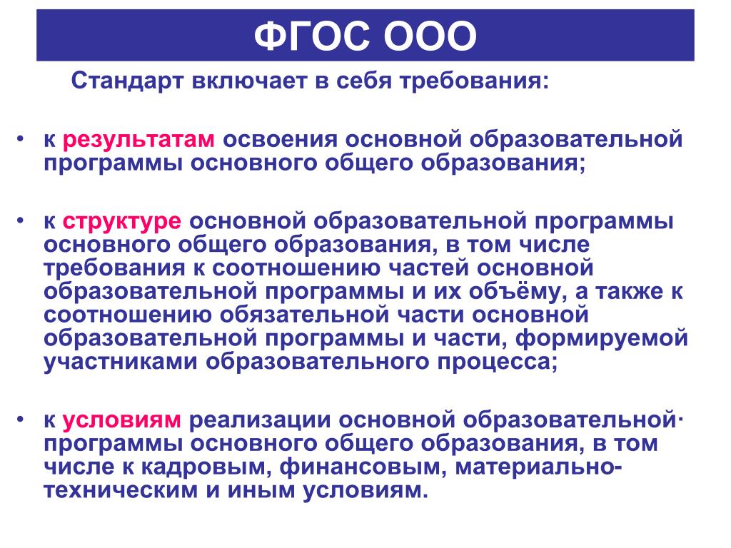 Презентация фгос соо