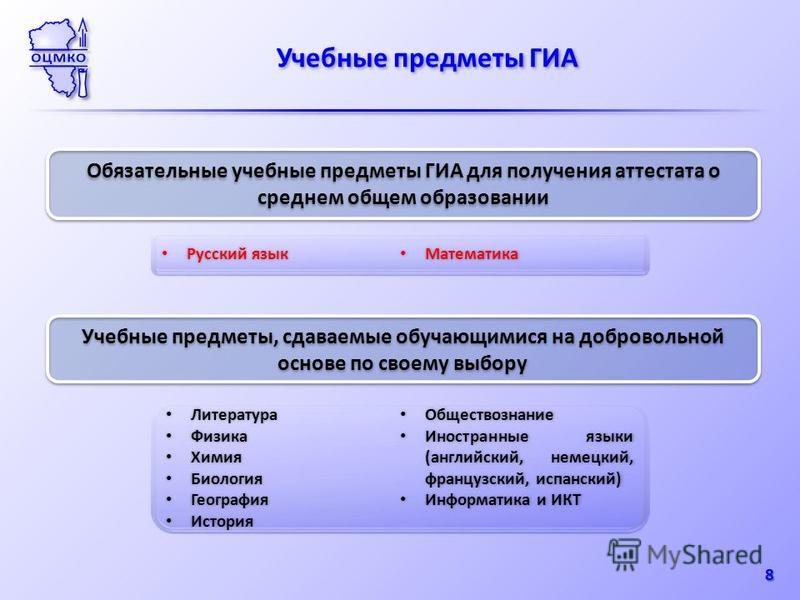 Какие предметы сдавать после 9