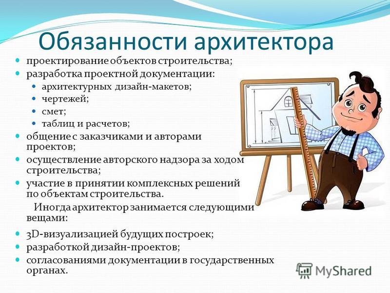 Презентация про архитектора