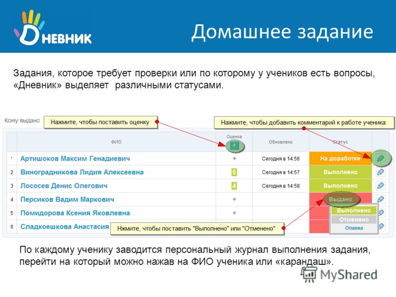 Как скинуть презентацию в электронный дневник