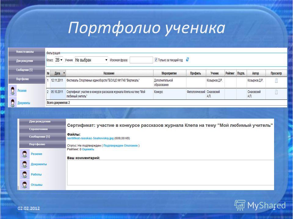 Сетевой дневник тула. Портфолио в электронном дневнике. Портфолио ученика в электронном журнале. Портфолио в сетевом городе.