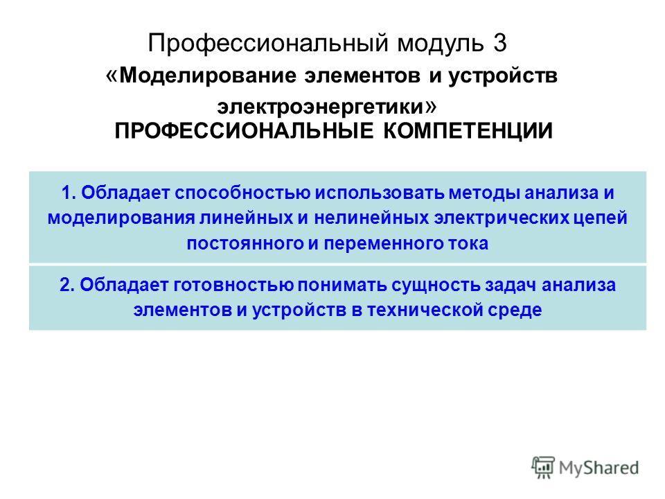 Содержание профессионально технического образования. Профессиональный модуль это.