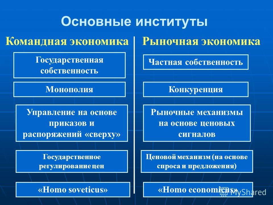 В рыночной экономике производитель ограничен рамками государственного плана