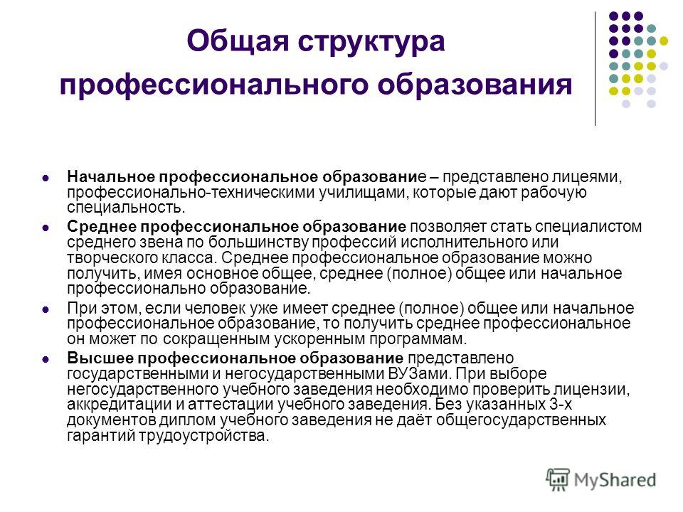 Среднее и среднее специальное разница. Начальное профессиональное образование представлено. Начальноеьпрофессиональное образование. Учебные заведения начального профессионального образования. Структура начального профессионального образования.