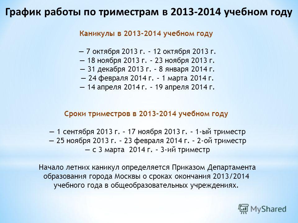 Когда каникулы после 2 четверти. График каникул по триместрам. Каникулы в школе по триместрам. График учебы по триместрам. График триместров в школе.