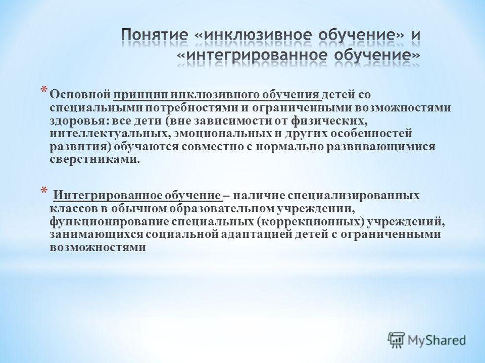 Интеграция и инклюзия презентация