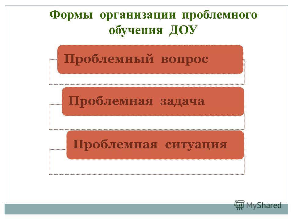 Формы организации проекта в доу