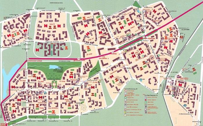 Улицы микрорайона московский. Микрорайоны Южного Бутово. Схема района Южное Бутово. Карта Южного Бутово с улицами. Микрорайоны Южного Бутово схема.