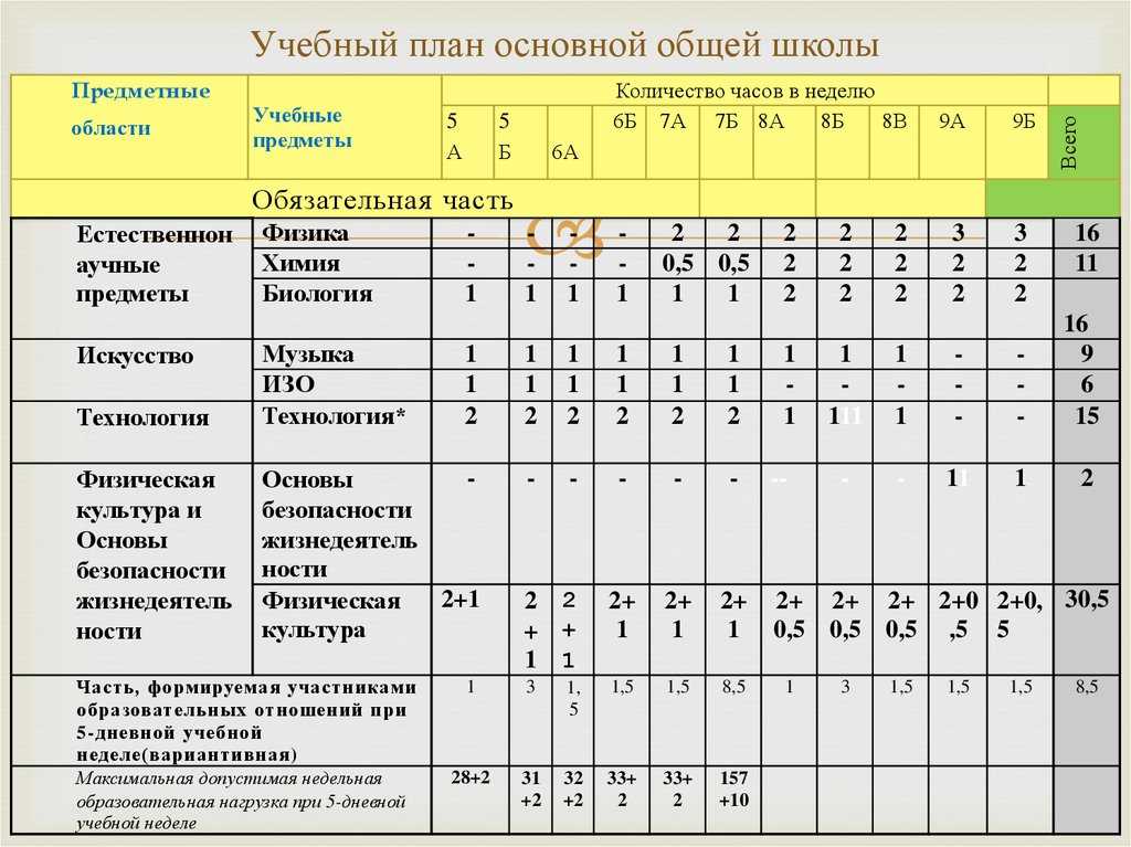 Учебный план для детей с трудностями в обучении