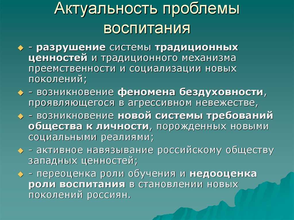 Проблемы воспитания в школе и пути их решения презентация