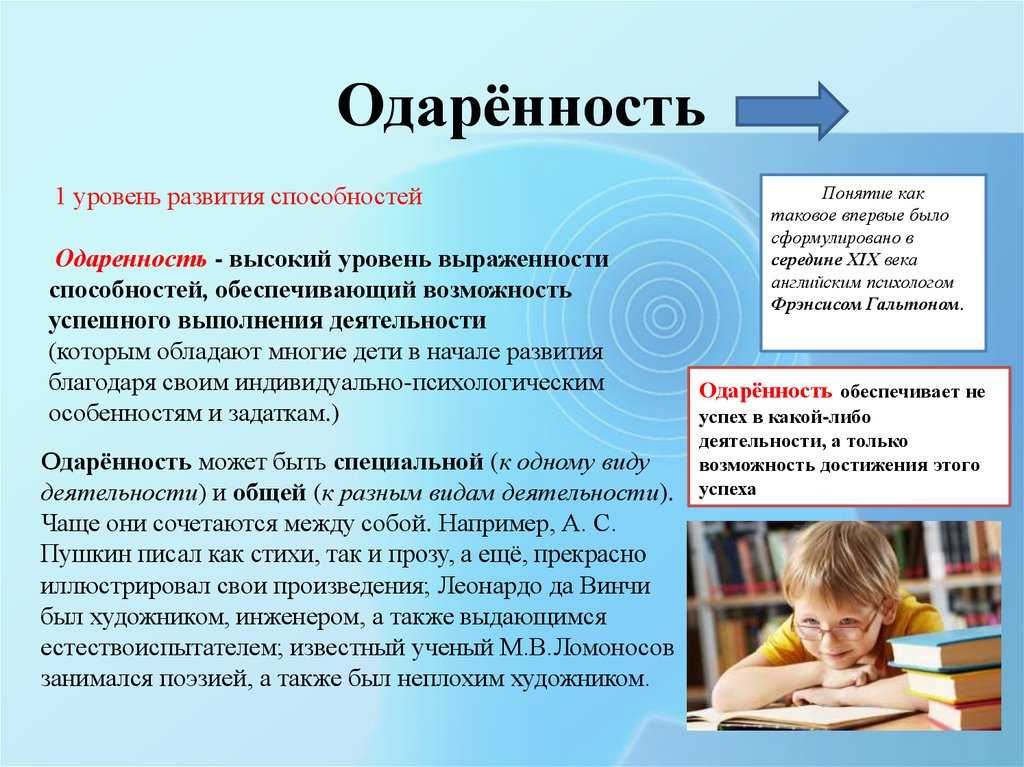 Презентация способности и их развитие