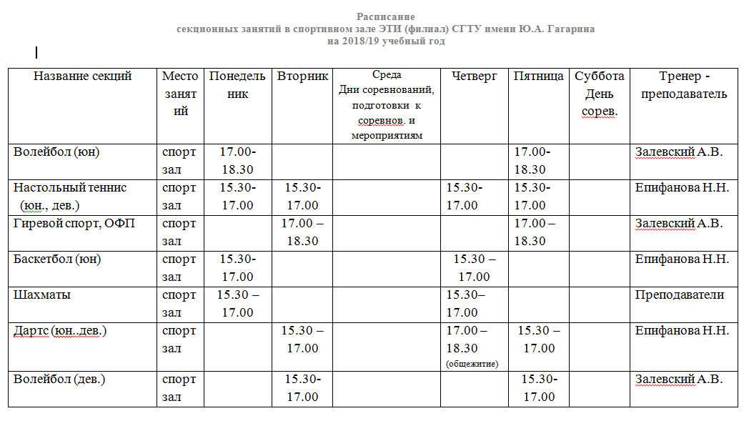 Расписание 59. Расписание секций. Расписание секционных занятий. Расписание занятий секций. Расписание творческих занятий.