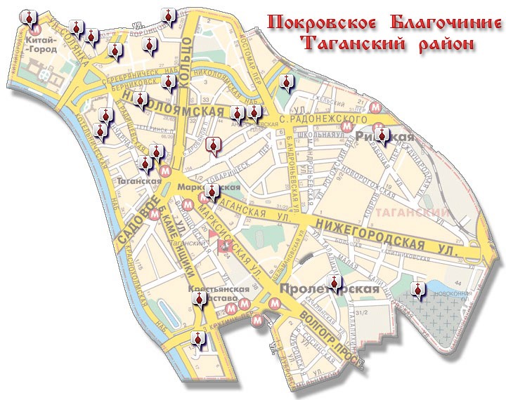 Карта басманного района москвы границы