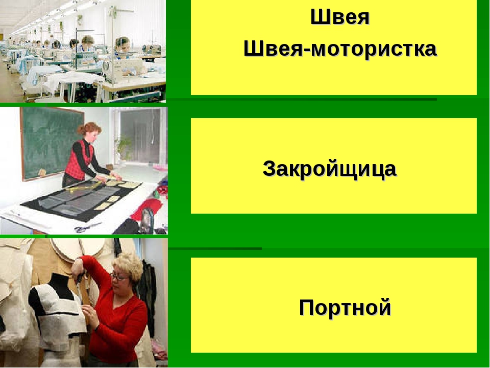 Профессии швейного производства презентация