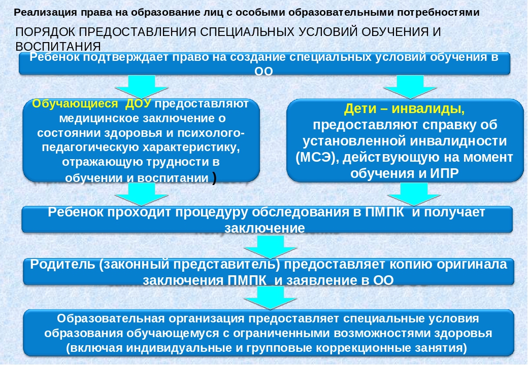 Методы образования лиц с овз схема