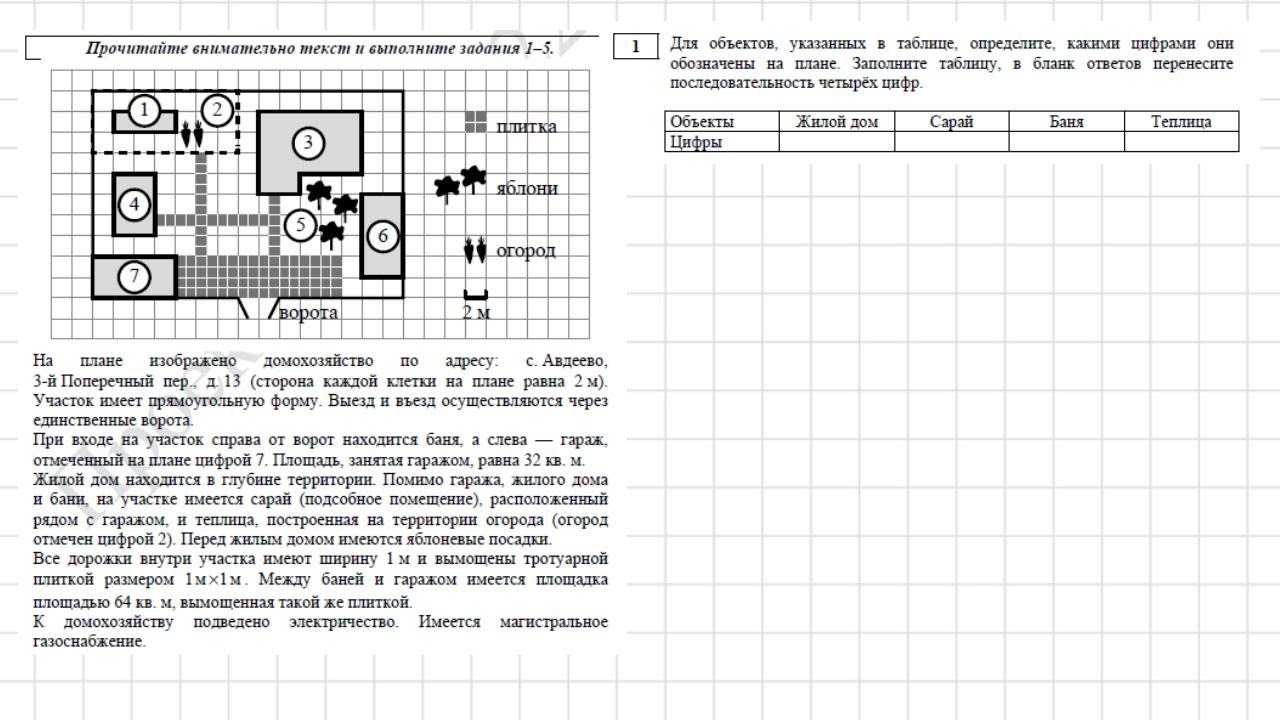 Как решать план квартиры огэ