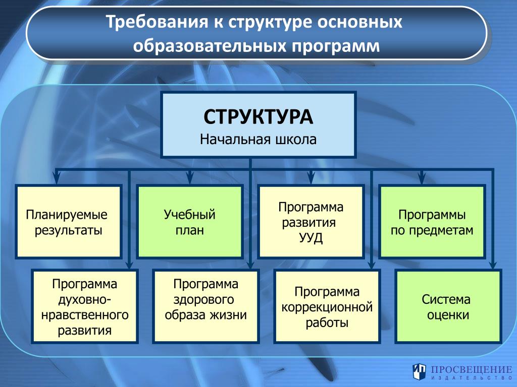 Структура проекта начальная школа