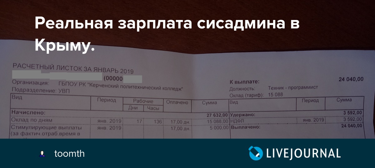Реальная зарплата